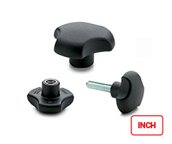 VTT. (inch sizes)-Lobe knobs with solid section
